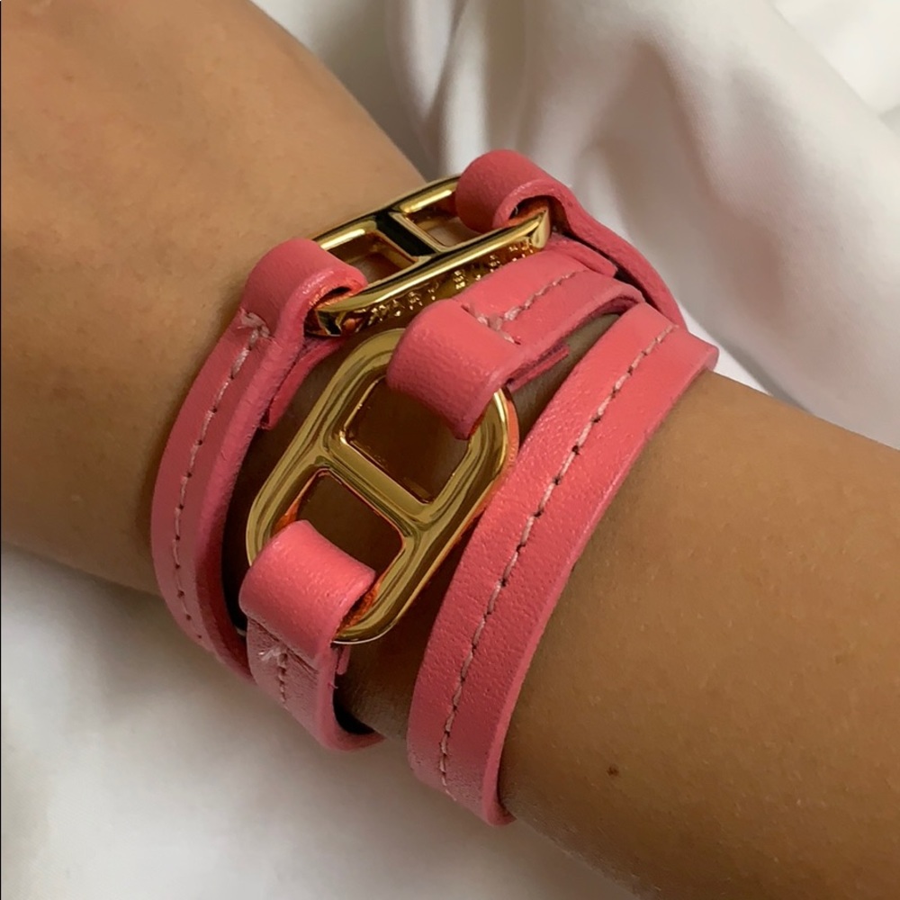 Authentic Tory Burch wrap leather bracelet